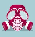 Vector drawning gas mask