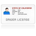 Vector driver license card icon