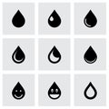 Vector drop icon set