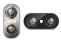 Vector dual camera for smartphone with flash