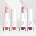 Vector Dual Layers Core Lipstick with White Tube and Transparent Base Packaging.