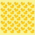 Vector ducks seamless pattern