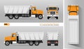 Vector dump truck Royalty Free Stock Photo