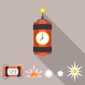 Vector dynamite icon set