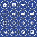 Vector E-Commerce Icon Set Royalty Free Stock Photo