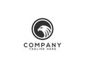 Vector Eagle Emblem Logo for Company and Brand. Royalty Free Stock Photo