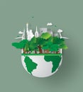 Vector Earth Day. Eco friendly concept idea. Earth day World environment day background. Save the planet. Happy Earth Day Poster