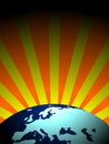 Vector earth illustration Royalty Free Stock Photo