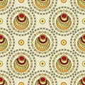 Vector designer Asian earthenware pot pattern design Royalty Free Stock Photo