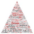 Vector earthquake activity triangle arrow Royalty Free Stock Photo