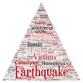 Vector earthquake activity triangle arrow Royalty Free Stock Photo
