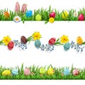 Vector Easter Borders Set