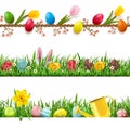 Vector Easter Borders Set 2