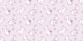 Vector Easter Bunny Seamless Pattern Background Royalty Free Stock Photo