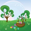 Vector Easter card Royalty Free Stock Photo
