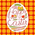 Vector Easter card Royalty Free Stock Photo