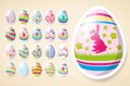 Vector Easter Card Royalty Free Stock Photo