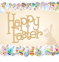 Vector Easter Card Royalty Free Stock Photo