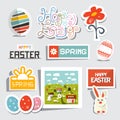 Vector Easter Isolated Symbols - Objects Set