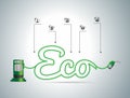 Vector eco fuel concept Royalty Free Stock Photo