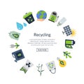 Vector ecology flat icons