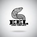 Vector Eel logo concept for sport teams, business etc