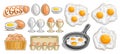 Vector Eggs Set Royalty Free Stock Photo