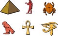 Vector Egyptian Symbols Royalty Free Stock Photo