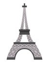 Vector Eiffel tower icon. Paris sight illustration.