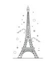 Vector Eiffel Tower Paris. Icon design Royalty Free Stock Photo