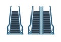 Vector electric airport ladder escalator. Elevator vector lift escalator icon