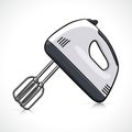 Vector electric hand mixer cartoon design