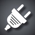 Vector electric plug icon