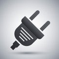 Vector electric plug icon Royalty Free Stock Photo