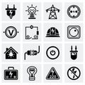 Vector Electricity icon set