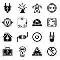 Vector Electricity icon set