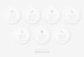 Vector elegant simple refined style infographic design UI template labels and icons