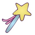 Vector element, fairy fairy wand for girl