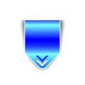 Vector elements - blue ribbon Royalty Free Stock Photo