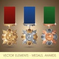 Vector elements - medals, awards