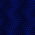 Vector embossed repeatable scaly pattern. Optical art blue and black gradient texture for wallpaper design