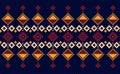 Vector embroidery pattern background, Geometric traditional triangle style, pattern knitting vintage