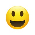 Vector Emoji yellow smiley face