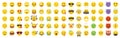 Vector Emoticon Big Set. Emoji pack. Royalty Free Stock Photo