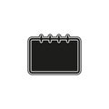 vector empty calendar icon, calendar symbol, event icon