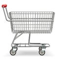 Vector Empty Supermarket Cart Royalty Free Stock Photo