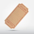 Vector Empty Ticket Illustration Royalty Free Stock Photo