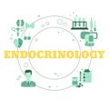 Vector Endocrinology Concept