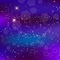 Vector energy fantastic square background. Blurred glowing galaxy