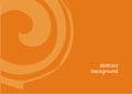 Vector energy ornamental abstract design orange background Royalty Free Stock Photo